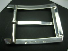 STERLING SILVER 925 BUCKLE AVAILABLE FOR 1&Prime; 1-1/8&Prime; 1-1/4&Prime; 1-3/8&Prime; 1-1/2&Prime; BELTS