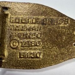Vintage 1980 &lsquo;Electrician&rsquo; Pliers Solid Brass Belt Buckle 6130