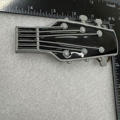 Great American Products 2008 Guitar Headstock Belt Buckle Black
