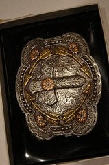 Blazin Roxx Feather Cross and Arrows BELT BUCKLE 37947