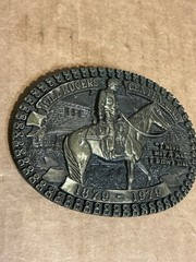 Vintage Will Roger’s Centennial 1879-1979 #8440 Solid Brass Belt Buckle