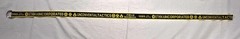 Ethika Adjustable Belt Black Yellow Text Pattern Metal Buckle Polyester