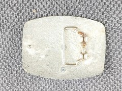 Unbranded Western Silver-Tone Belt Buckle With 3D Cross 3 1/2&Prime; x 2 7/8&Prime;