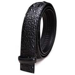 Barry.Wang Ratchet Belt Buckle Strap Replacement One Size, A-black Crocodile