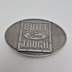 Vintage Belt Buckle BUILT FORD TOUGH Canada and Keychain