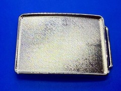 Rectangular Silver Color Craft Project Belt Buckle Make your own DIY Design!