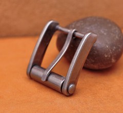 Novelty Mens Retro Single Prong Pin Metal Belt Buckle 32mm Silver Color