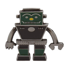 Men Women Silver Metal Fashion Belt Buckle Robot Animation Punk Rock Look Unisex