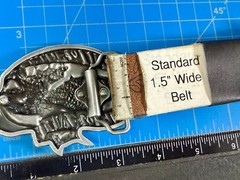 LIVE to RIDE, RIDE to LIVE Patriotic Eagle USA Motorcycle Bikers Belt Buckle