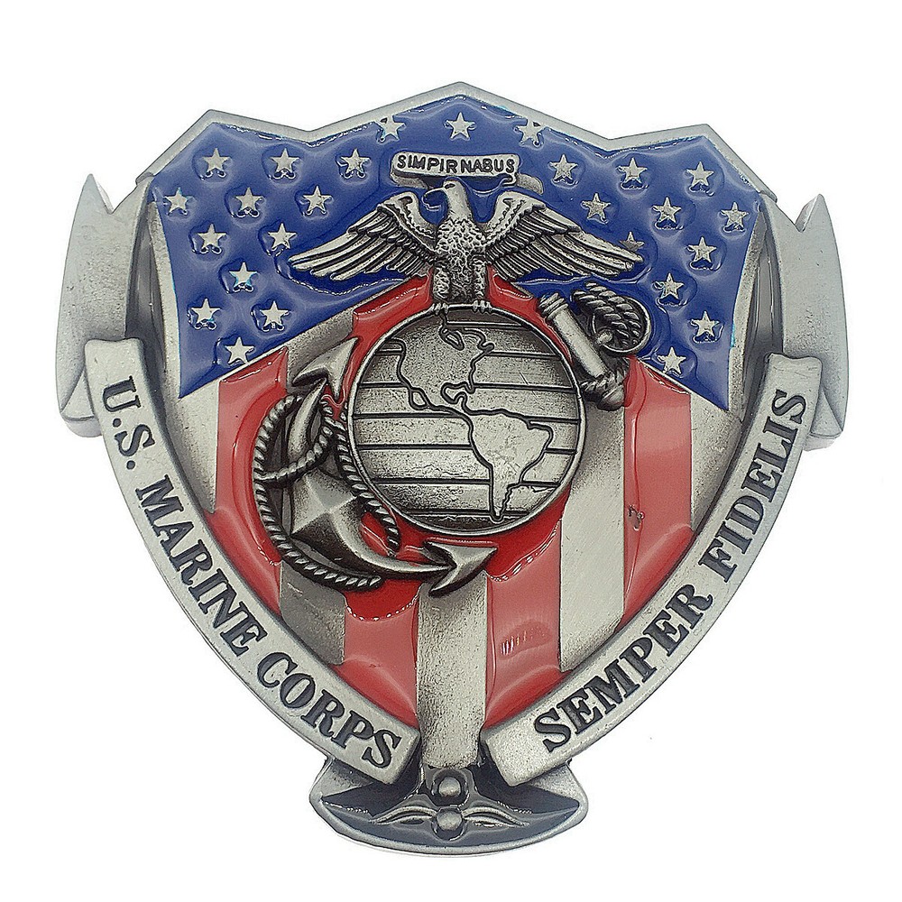 US Military Army Belt Buckle United States Marines (MRN-02)