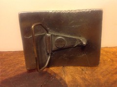 Genuine Budweiser Anheuser Bush Beer Chicago Lewis Vintage Belt Buckle