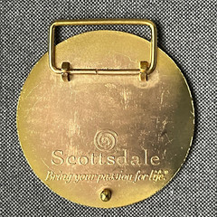 San Francisco Giants Scottsdale Metal Orange Gold Belt Buckle.
