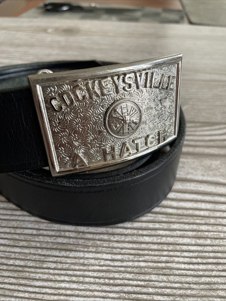 COCKEYSVILLE A. HATCH Belt Buckle 1.5&Prime; Loop Silvertone Mens Accessory