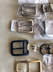 Lot of Belt Buckles Assorted Sizes All Metal Different Finishes (17 total) Craft