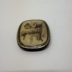 Vintage Cartoon Belt Buckle Funny Golfer & Squirrel « Gotta Love It » Fits 1.5”