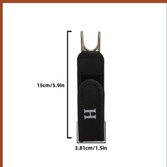 2PCS No Buckle Elastic Belt Hook Adjustable Waist Belt Clips for Men & Women