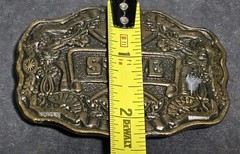 1970s Oden Inc. Brass/Bronze « Steve » Belt Buckle Personalized Name