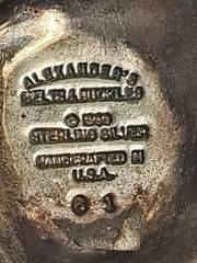 ALEXANDER&rsquo;S BELTS & BUCKLES Sterling Vintage 1990 or 1996 turtle