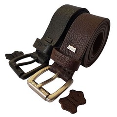 CRUDE EXCHANGE Mens Black Brown Jeans Real Genuine Leather Belts 26-64 inches