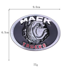Mack Trucks Bulldog Belt Buckle 4X4 Enamel Semi Trucker Tractor Trailer Volvo