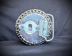 “Exposure 8:15” Belt Buckle Camera Lens Watch Industrial Art OOAK Darren McNeese