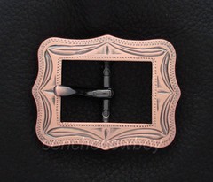 WESTERN HORSE HEADSTALL BRIDLE SADDLE COPPER COLOR CART BUCKLE fit&rsquo;s 5/8&Prime; strap