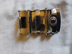 Rare vintage Men Louis Vuitton Rachet Belt Buckle black silver logo LV