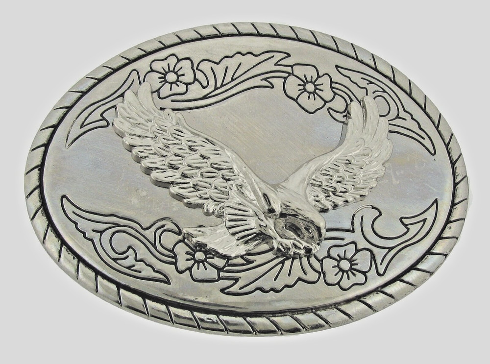 Eagle Belt Buckle New Men Women Western Style Cowgirl Cowboy Rodeo Silver Metal
