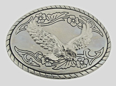 Eagle Belt Buckle New Men Women Western Style Cowgirl Cowboy Rodeo Silver Metal