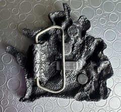 Vintage 1981 Bergamot Brass Works Country Western Band Pewter Belt Buckle T-96