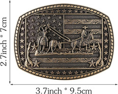 Cowboy Belt Buckle for Men Western Cowgirl Rodeo Longhorn Bull Belt Buckles