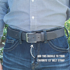 Casual 1.5&Prime; Belt Buckle – Nickel-Free and Hypoallergenic