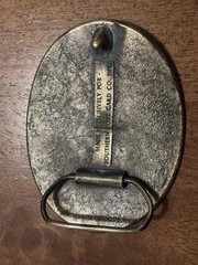 Nashville Belt Buckle Oval Country Music Guitar Banjo Fiddle Brass Tone