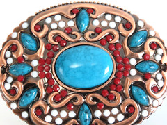 SW Style Mixed Faux Stone Belt Buckle New in Package