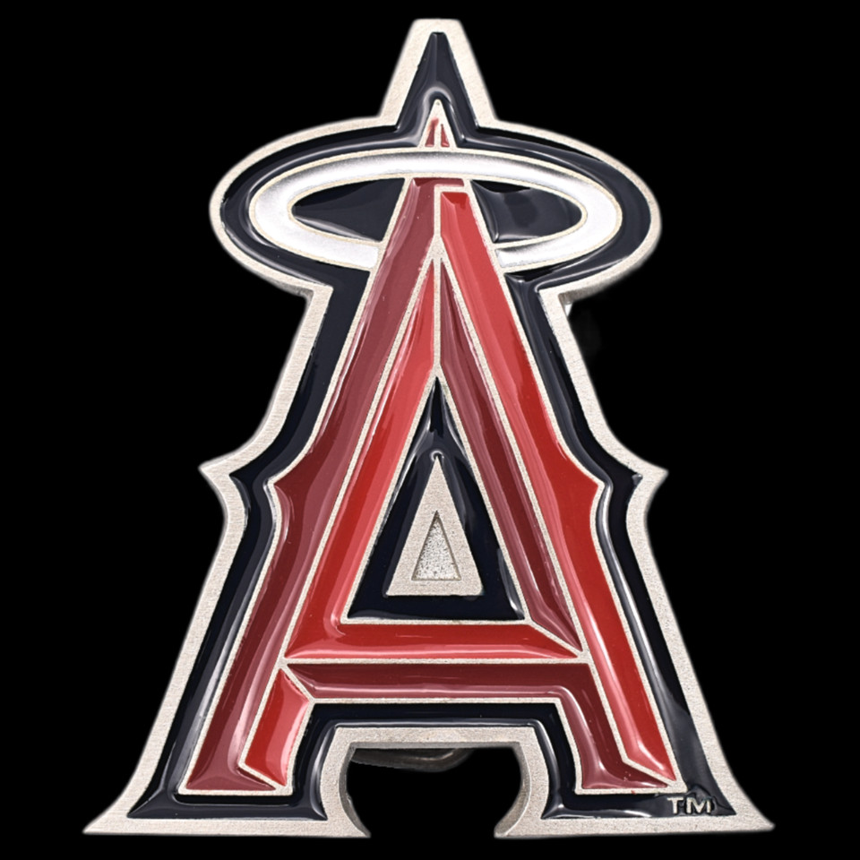 Angels (Shiny) MLB Major League Baseball Team Belt Buckle (New Old Stock)