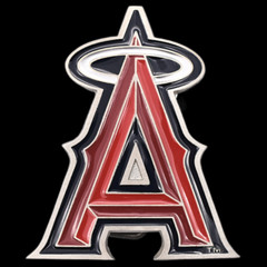 Angels (Shiny) MLB Major League Baseball Team Belt Buckle (New Old Stock)