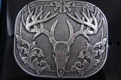 Nocona Western Buck Deer Skull Belt Buckle 37984