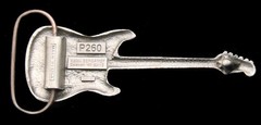 RG20137 *NOS* 2004 BERGAMOT CUT-OUT **ELECTRIC GUITAR** PEWTER BUCKLE