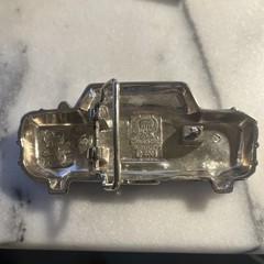 Vintage Brent Williams Orbit 1963 Chevy Impala Car Grille Belt Buckle