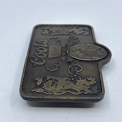 Vintage Coors Banquet Beer Adolph Coors Company Colorado Brass Belt Buckle