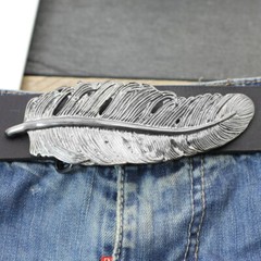 Belt buckle spring, belt buckle for 4 cm leather leather belt, removable buckle