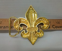 New Gold & Black Metal Belt Buckle With Rhinestones 3.5&Prime; Wide