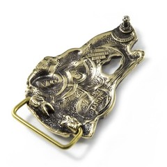 Belt buckle Wild boar head, Handmade hunter trophy wild boar