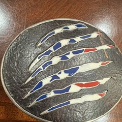 Cody James Patriotic Metal Belt Buckle Silver Red Blue White Men Oval Abstract