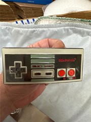 Two Nintendo Game Controller Belt Buckles
