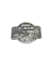 1980 MOUNT ST HELENS BELT BUCKLE – Pewter – Broken See Pictures