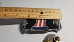 Vintage Harley Davidson #1 Wing Belt Buckle Panhead Pin Brass AMF Chopper Vest
