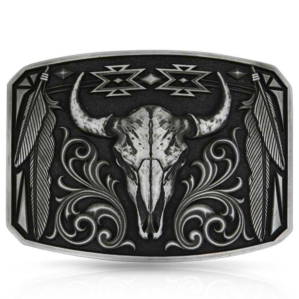 Montana Silversmiths Attitude Majestic Bull&rsquo;s Head Western Belt Buckle