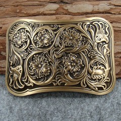 Heavy duty Solid Brass Belt Buckles For 1.5&Prime; Plate Pin western Buckle Z167