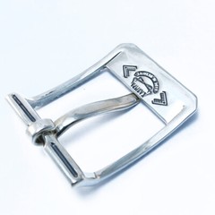 German silver belt buckle « Bayurok », Pin type, Ukrainian frame type belt buckle